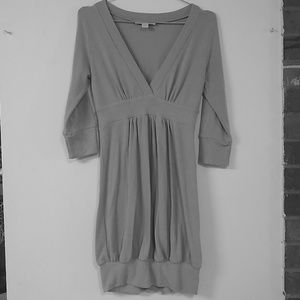 XXI Dove Grey 3/4 sleeve Empire V Neck